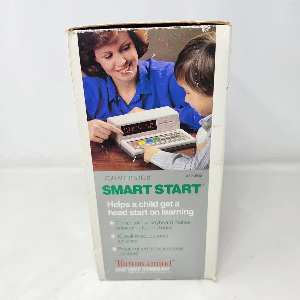 Vintage 1986 VTech Smart Start Computer Learning Machine Boxed with Books